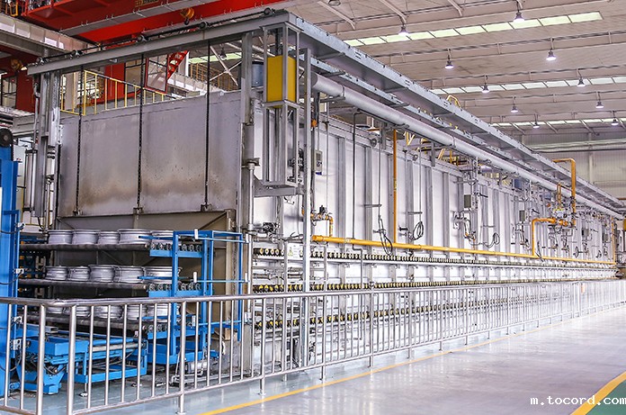 轮毂技术-热加工生产线-连续辊低式无料筐热处理